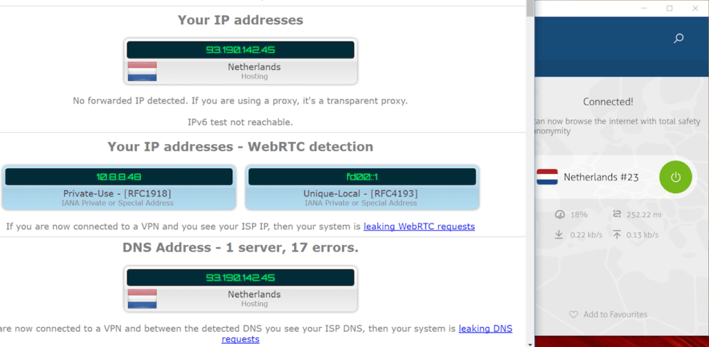 nordvpn webrtc ip fugas