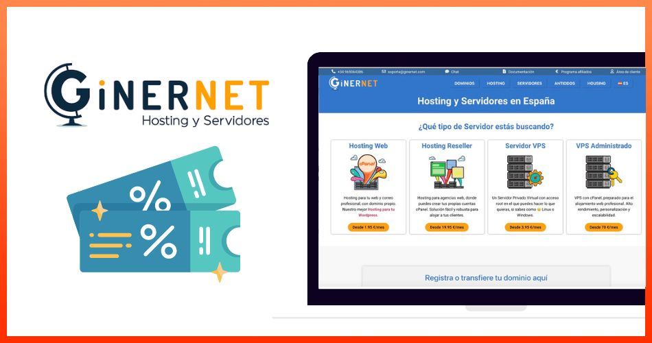 Código de promoción Ginernet hosting